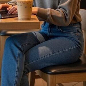 Zilli Classic Women Denim Straight Leg Jeans, Size 34